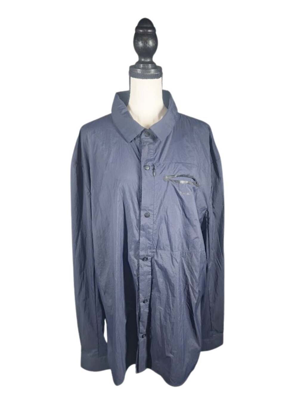 Oakley Custom Fit Men's Long Sleeve Nylon 2XL Fathom Blue Utility Shirt